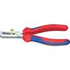 Wire-str. pliers, pol. with multi-component handles 160mm mm2